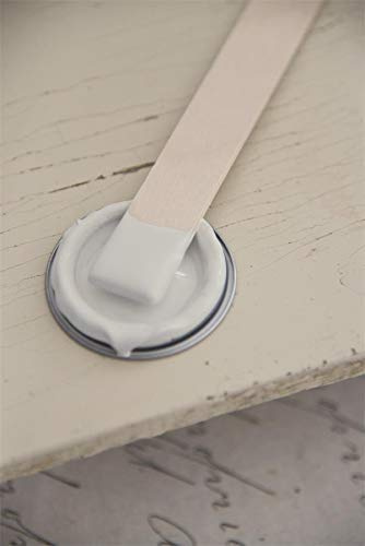 Jeanne d'Arc Living Vintage Paint Kreidefarbe 100 ml/3,4oz Chalk Kalkfarbe JDL 100% natürliche Möbelfarbe - einfache Handhabung - (Antique Cream)