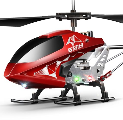 SYMA S107H-E RC Helicopter for Kids 8-12 and Beginners, Remote Control Helicopter with Altitude Hold, 2 Speed Modes, Whole Alloy Toy for Boys Girls Indoor Gift