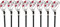 Majek Herren-Golfschläger für Herren, Einheitsgröße, Hybrid-Komplettset, bestehend aus: #3, 4, 5, 6, 7, 8, 9, PW Senior Flex insgesamt 8 Rechtshänder, New Utility A Flex-Schläger