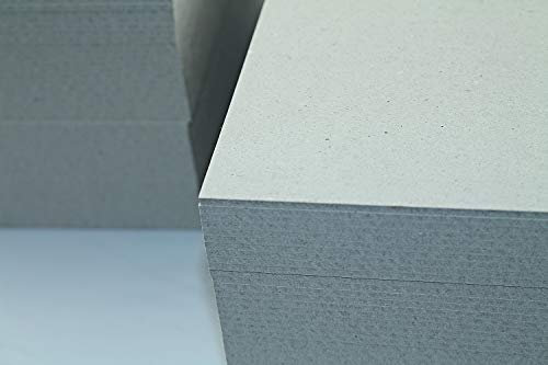 20 Stück Buchbinderpappe Graukarton Format DIN A3 (297 x 420 mm) 3,0mm starke Graupappe Sonderformate des Kartons ist auf Anfrage möglich