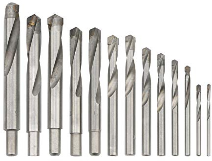 Unxuey 13pcs Cemented Carbide Drill Bits, 3-15mm, Spiral Flute, Ideal for Stainless Steel, Copper, Aluminum, Zinc Alloy, Drill Bits for Metal