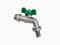zencQ Rubinetto a Sfera portagomma 1/2” | PN16 Rubinetto d’ottonefarfalla farfalla Leva in Acciaio, Ideale per Fontana da Giardino, Tubi da irrigazione, in casa per Lavatrice