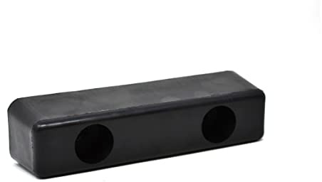 ZEROplus Z115.1 Heavy Duty Rubber Door Stop with 2 Fixing Holes (195mm)