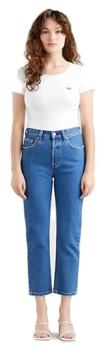 Levi's 501 Crop Vaqueros, Jazz Pop, 32W / 28L Mujer
