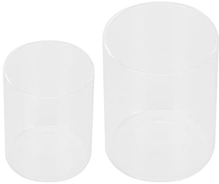 Cabilock 2pezzi Portacandele Trasparenti in Vetro Per Matrimoni Ristoranti Casa Portacandele Religiosi Tazze Per Candele Profumate Ornamenti Per Candele Fai Da Te