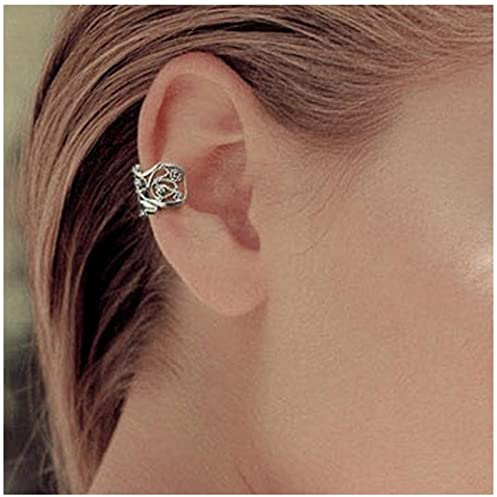 Yheakne Boho Ear Cuff Earrings Silver Conch Ear Cuffs Earrings Helix Hoop Earrings Non Pierced Cartilage Earrings Jewelry for Women and Girls