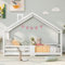 Moimhear Kinderbett, Hausbett 90 x 200 cm, Kleines Hausdesign, Kiefernholz Haus Bett for Kids