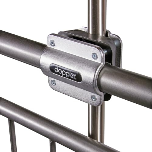 TOKKA Balkonklammer 'Vario XL' für Ø 3,3 bis 4,8 cm, schwarz, Kunststoff-Edelstahl