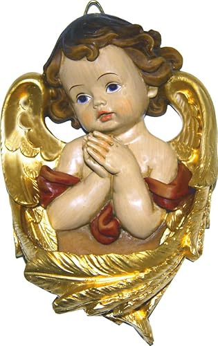 dekoprojekt Heiligenfigur Weihwasserkessel Engelskopf 14 cm