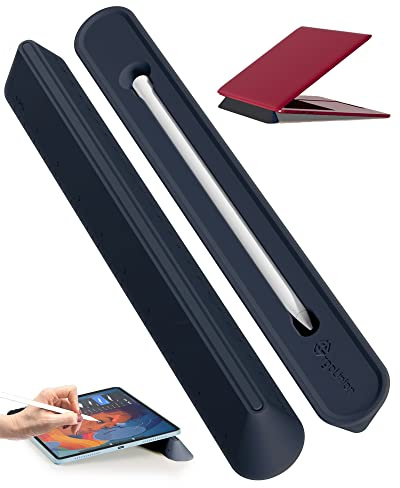 ergounion 3 in 1 Silicone Laptop Stand, Keyboard Riser for Ergonomic Typing/Reading, Portable Laptop Cooling Stand, for Home Office School and Travel, Oval Base, Midnight
