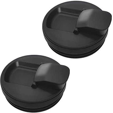 2 Pack Flip Top to-Go Lid Compatible with Nutri Ninja Blender BN495UK BN750UK BN800UK CB100UK CB150UK BL450 BL480 BL490 BL491, Replacement Parts Lids for Ninja Blender 18oz /24oz /32oz Cups