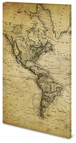 Magnettafel Pinnwand Bild Weltkarte Landkarte Antik XXL gekantet Größe 60 x 80 cm