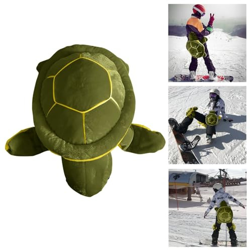 Équipement de Protection de Ski Turtle pour Enfant, Femme, Homme, Tortue, Skateboard, Protection des Hanches, Protection des Genoux, Snowboard, Ski, Hip Butt Pad (Green, 50CM)