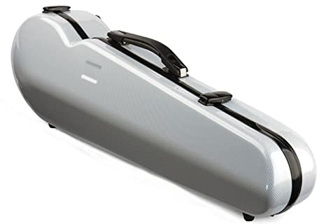 Weiß 4/4 Größe Geigenkasten Kohlefaser Mode-Stil Geigenteile Geigenzubehör Fachmann Geigenkoffer