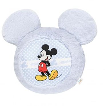 Ellepi Cuscino Disney Minnie Topolino Cuscini Accessori Bambino casa Gadget Baby Mouse cameretta (Topolino Sagomato)