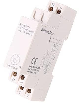 Tbkoeudhg 1 minuteur intelligent ATMS161 WiFi et compteur électrique TUYA APP Minuterie 16 A 250 V AC