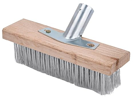 Cepillo de Alambre de Acero Inoxidable para Suelo, Cabezal de Cepillo para Suelo de Superficie Rugosa Resistente, Limpieza en Profundidad, 50cm, para Madera y Aluminio