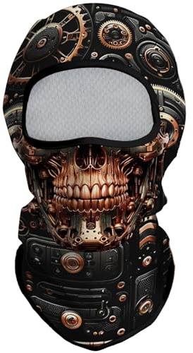 Eikuni Passamontagna Maschera per Viso Leggera per Uomini e Donne, Ideale per Sci, Moto, Halloween, Ciclismo, Caccia, Pesca, Taglia unica