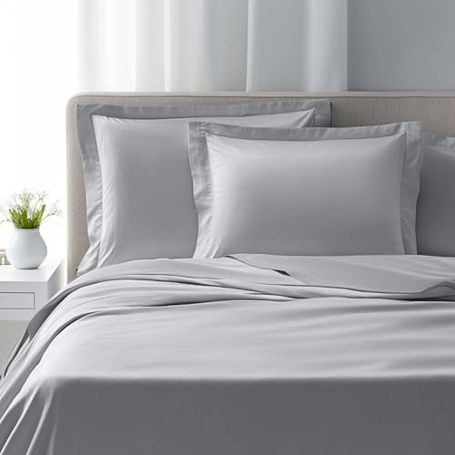 domus&trend - Completo Letto Matrimoniale con Lenzuola Matrimoniali Cotone Percalle 100% 255x295 + 1 Lenzuolo con Angoli Matrimoniale Coprimaterasso Sotto 200x180x30 + 2 Federe Cuscino Letto 50x80
