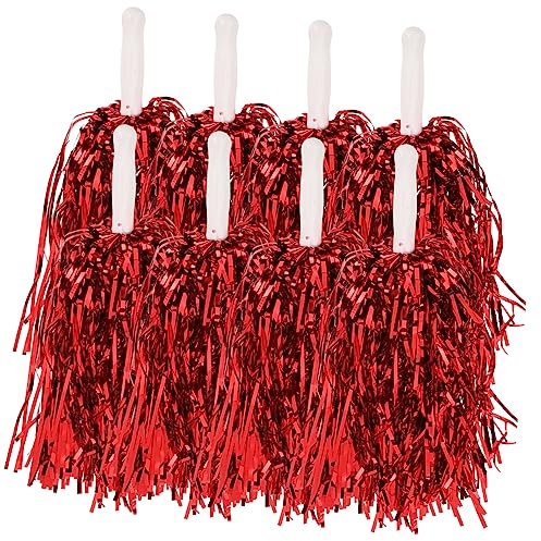 MUSISALY 24stücke Metallic Cheerleader Pom Poms Für Sportveranstaltungen Tanz Und Karneval Hand Blumen Für Cheerleading Und Teambuilding