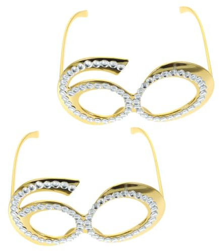 MOBUTOFU Geburtstag Dekorative Brille Glitter Rahmen Neuheit Brillen Party Brille Requisiten Für Photo Booth