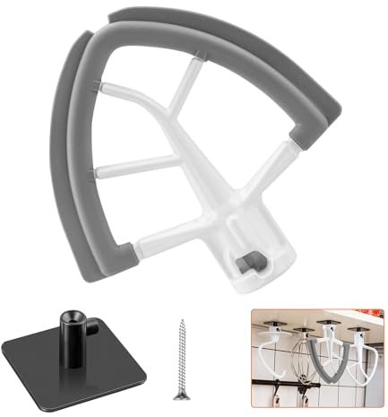 Flex Edge Beater for KitchenAid 4.5-5 Quart Tilt-Head Stand Mixer Kitchen Aid Mixers Accessories, Kitchen Aid Paddle With Silicone Edges Scraper for kitchenaid mixer Attachments