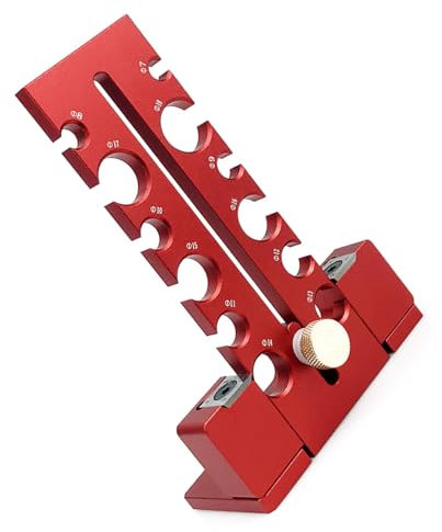 per Tasselli, Barra Tonda per Tasselli Kit di Maschere per Taglierina in Carburo Regolabile Frese in Carburo Cementato Progetti di Lavorazione del Legno Adatto 7mm-18mm, Bilancia