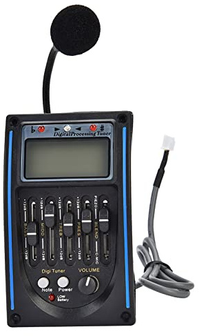 ACAGALA 5 Band Preamp EQ Equizer Piezo Digital Tuner Pickup für Akustikgitarre
