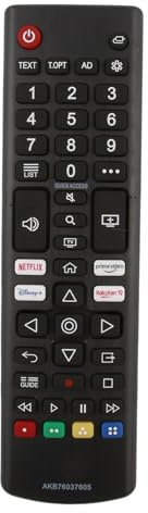 Universal TV Remote for AKB76037605, Compatible with LG Smart TV AKB76037605 AKB76040301 AKB76037606 4K 8K Television Remote Control Replacement