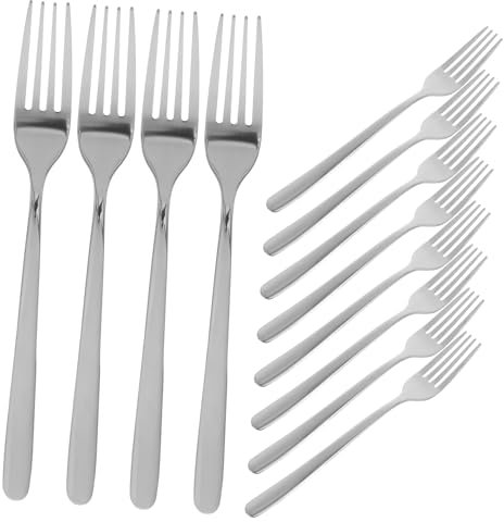 COLLBATH 12piezas Vajilla De Acero Inoxidable Para Carne Aperitivos Ensaladas Postres y Pasteles Apto Para Lavavajillas Para Bodas Hogar y Restaurante