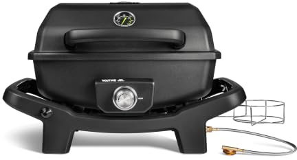 BURNHARD® 1-Brenner Gasgrill WAYNE JR. 3,6 kW – Tragbarer Balkongrill