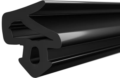DQ-PP Joint de fenêtre - Noir - 15 m - UOS-1251 - Pour fenêtre PVC Salamander - Joint d'étanchéité en caoutchouc - Joint de fenêtre en plastique - Joint profilé de porte