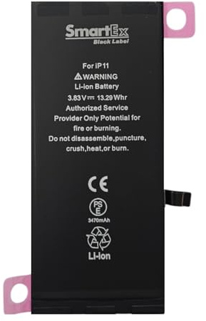 Smartex® Black Label Batterie Compatible avec iPhone 11 - Haute capacité 3470 mAh