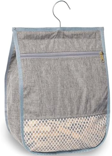 Washing Line Pegs and Bag Set, Peg Bags with Durable Construction, Multi-Use Peg Basket for Laundry and Outdoor Clothesline, Compact Storage Solution for Limited Spaces