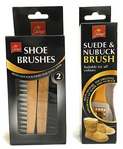 Pack Of 2 Wooden shoe Brush And Suede & Nubuck Brush For Restore To Original By Aliahs_best247