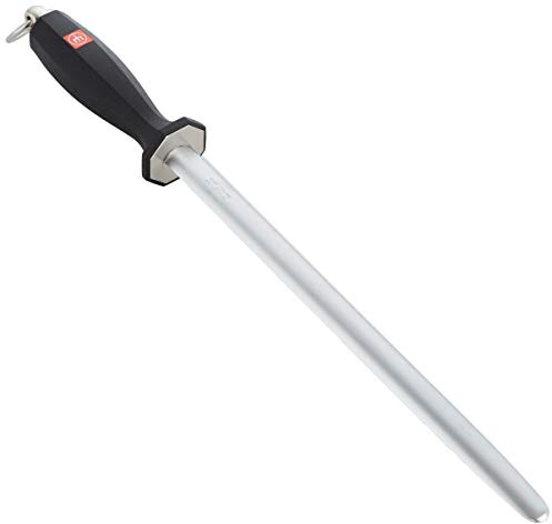 Wüsthof Metzgerstahl 32 cm (4476-7), Polierstab, Wetzstahl, oval, schärft alle Qualitätsmesser, Küchenmesser