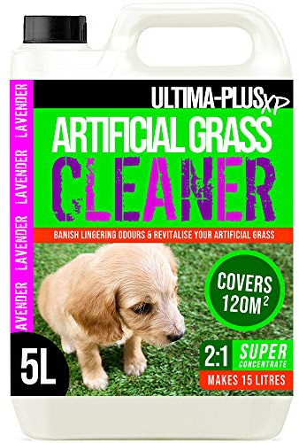 Ultima-Plus XP Artificial Grass Cleaner - Perfect for Pet Owners to Deodorise and Clean AstroTurf - Lavender Fragrance (5 Litres)