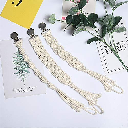 3 Stück Schnullerkette, Schnullerband Baby Schnullerketten Clips Baumwolle Schnullerband, Mit Edelstahl Klemmen für Unisex-Baby (gewöhnliche)
