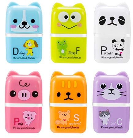 6 gomme colorate per cancellare, per bambini, scuola, casa, ufficio, cancelleria, schizzi