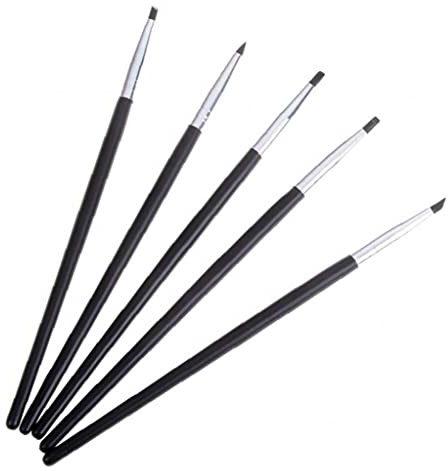 Froiny Mueble Dental Herramienta Dientes Silicona 5pcs Pincel Resina Dental Pluma para Adhesivo Cemento Compuesto