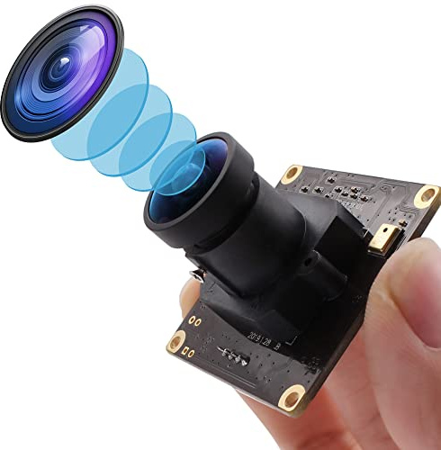 G Fisheye Objektiv 4K USB Kameramodul 2160p Webcam modul,UHD 30fps Webkamera modul Weitwinkel 170° USB mit Kamera,Desktop Computer Video Kamera platinen modul für Windows Android Mac