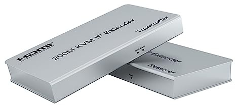 200M HDMI KVM IP Extender ， oltre RJ45 cat5e/6 1080P HDMI USB KVM Ethernet Extender uno a molti da Gigabit Switch per PC DVR Loptop Supporto Mouse Keyboard (TX+RX)