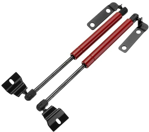 BRACES 2PCS Front Engine Bonnet Hood Shock Lift Strut Bars Support Rod Spring Fit For Toyota, Hilux Vigo SR5 2005-2012 Car Accessories Struts Shock Absorber(Red)