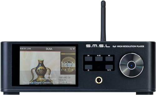 TONGYOR DP5 HiFi-Netzwerk-Musik-Player, MQA, hohe Auflösung, verlustfrei, ES9038Pro DAC DSD256, hoher SNR, USB/I2S/AES/koaxialer/optischer Ausgang
