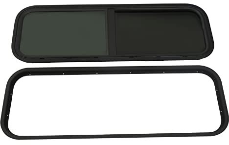 Caravan Seitenfenster Wohnmobilfenster 900*300mm für Wohnmobile RV Türfenster mit Schirm für Camper Wohnmobile Baufahrzeuge Marine