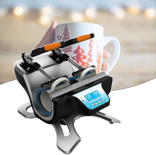 XEEAOFE Presse à Chaud pour Gobelets 280 W, Presse à Chaud Automatique pour Tasses, Gobelets, Verres Et Mugs De 10 Oz, 11 Oz, 15 Oz, 17 Oz,110V