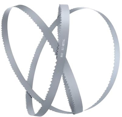 Bi-metal BandSaw Blade 1 Inch Wide By 6-10 TPI, M42 Bimetal Bandsaw Blade, for Cutting Metal Carbide Band Saw Blades 1pc(5060mm)