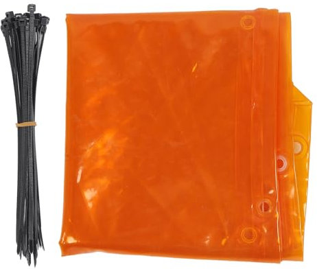 Cortina para soldar, 5,71 x 7,68 pies Pantalla para soldar de PE ignífuga con ojales, Pantalla de protección para soldar sin marco para taller industrial, Manta para soldar