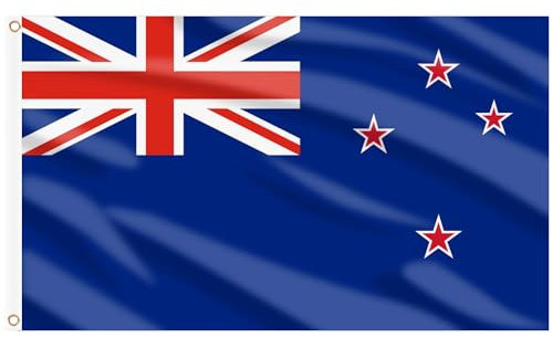 Drapeau de la Nouvelle-Zélande Kiwi 9,1 x 1,5 m, grand drapeau national de Nouvelle-Zélande pour l'extérieur – Double face avec œillets en laiton pour décorations de fête olympique, bar, jardin, rue,