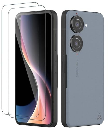 Firekite 2 Stück Schutzglas für Asus Zenfone 10 Panzerglas, 9H Härte Gehärtetes Glas für Asus Zenfone 10 5G Schutzfolie, Hüllenfreundlich Blasenfrei Folie Displayschutz, Anti-Kratz, Anti-Öl